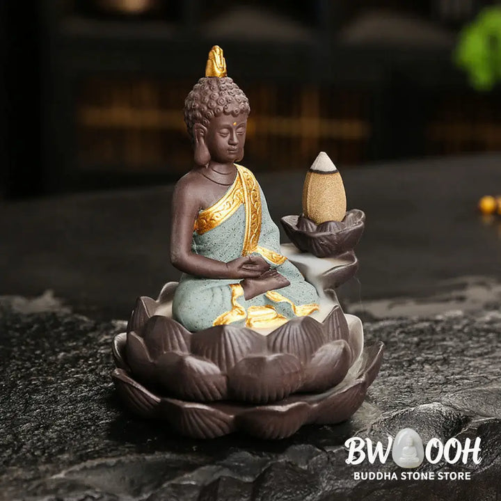 Buddha Stones Buddha Serenity Home Decoration Incense Burner - Incense Burner