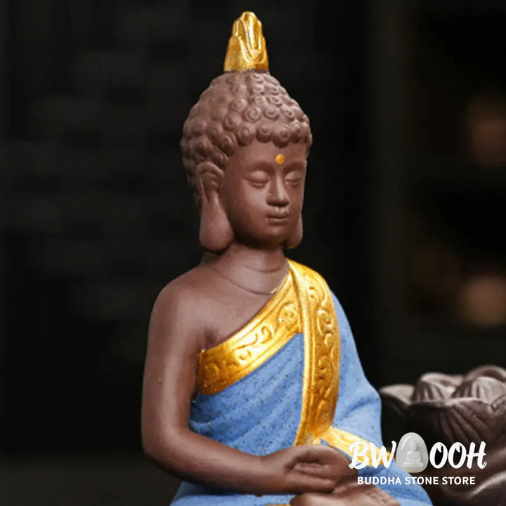 Buddha Stones Buddha Serenity Home Decoration Incense Burner - Incense Burner