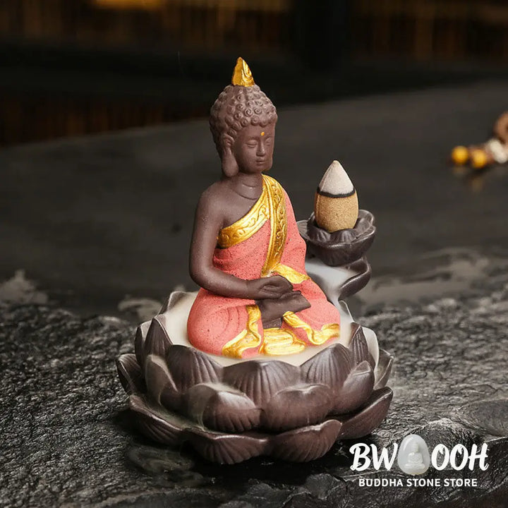 Buddha Stones Buddha Serenity Home Decoration Incense Burner - Incense Burner