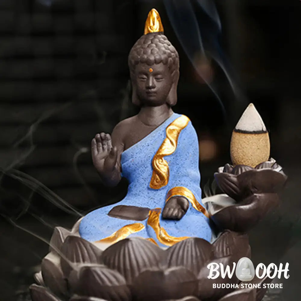 Buddha Stones Buddha Serenity Home Decoration Incense Burner - Incense Burner