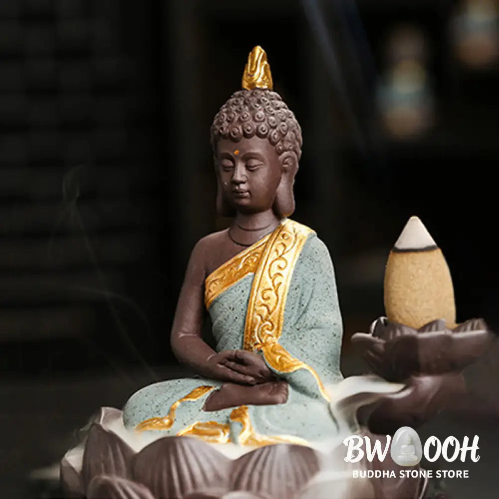 Buddha Stones Buddha Serenity Home Decoration Incense Burner - Incense Burner