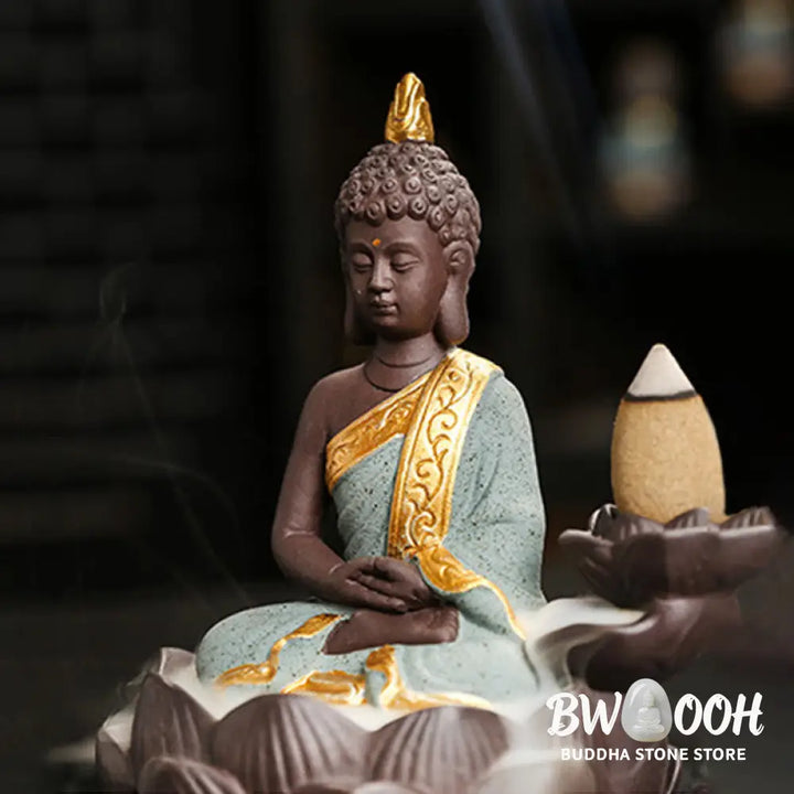 Buddha Stones Buddha Serenity Home Decoration Incense Burner - Incense Burner