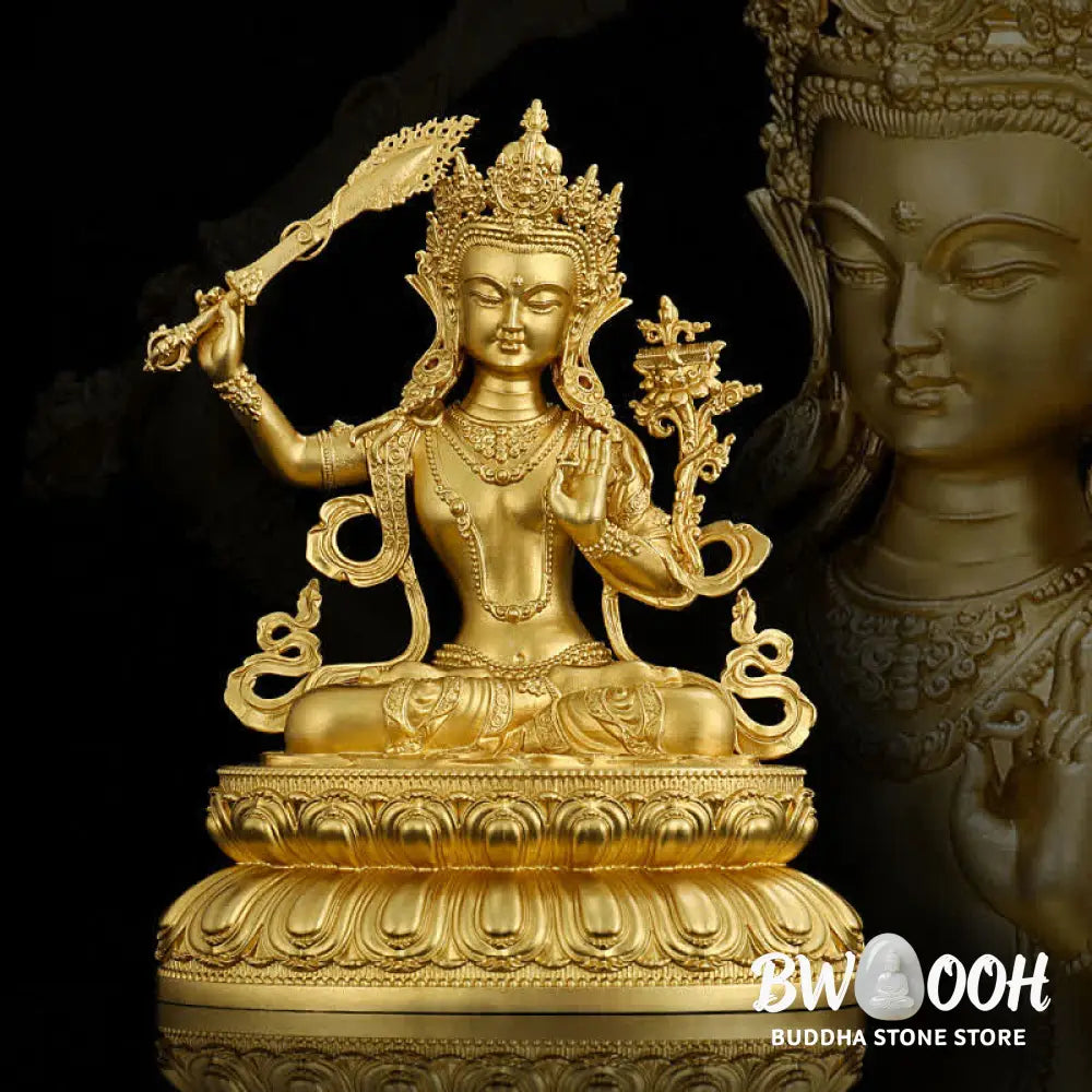 BWOOOH Shakyamuni Amitabha Medicine Buddha Figurine Serenity Copper Statue Home Decoration - Decorations