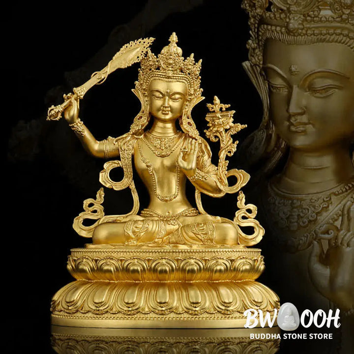 BWOOOH Shakyamuni Amitabha Medicine Buddha Figurine Serenity Copper Statue Home Decoration - Decorations