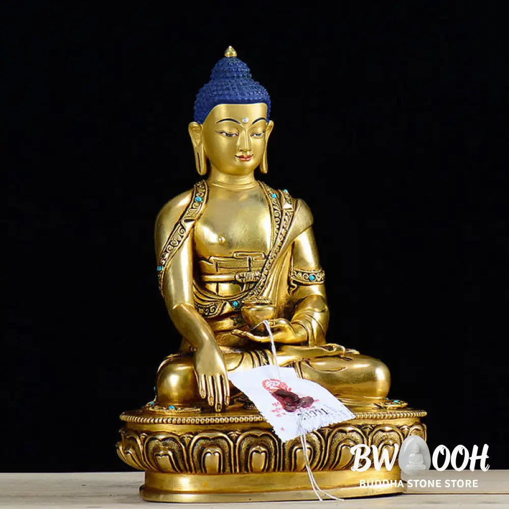BWOOOH Shakyamuni Compassion Copper Statue Decoration - Buddha Shakyamuni - Decorations