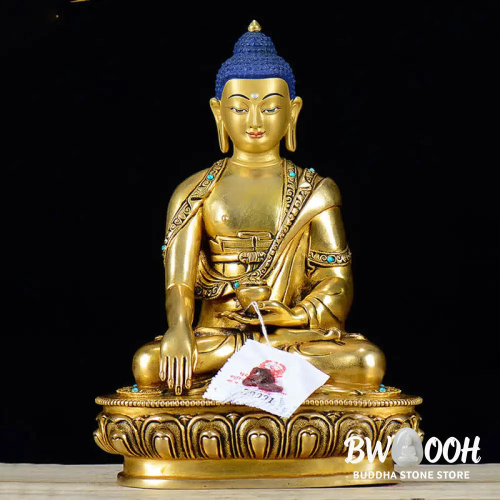 BWOOOH Shakyamuni Compassion Copper Statue Decoration - Buddha Shakyamuni - Decorations