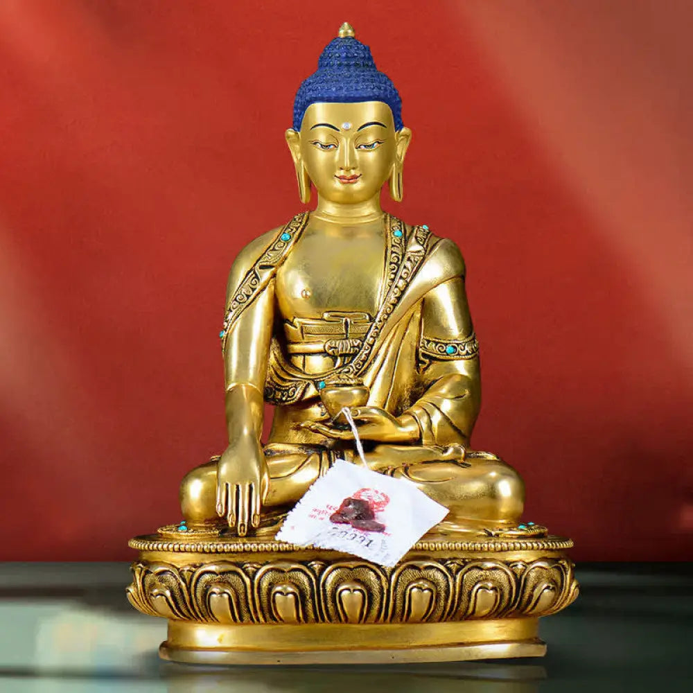 BWOOOH Shakyamuni Compassion Copper Statue Decoration - Buddha Shakyamuni - Decorations