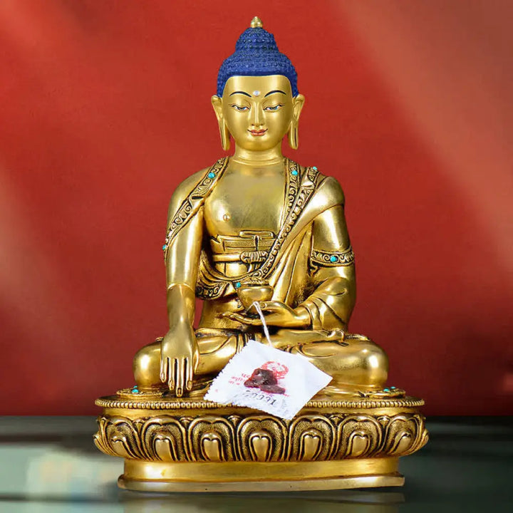 BWOOOH Shakyamuni Compassion Copper Statue Decoration - Buddha Shakyamuni - Decorations