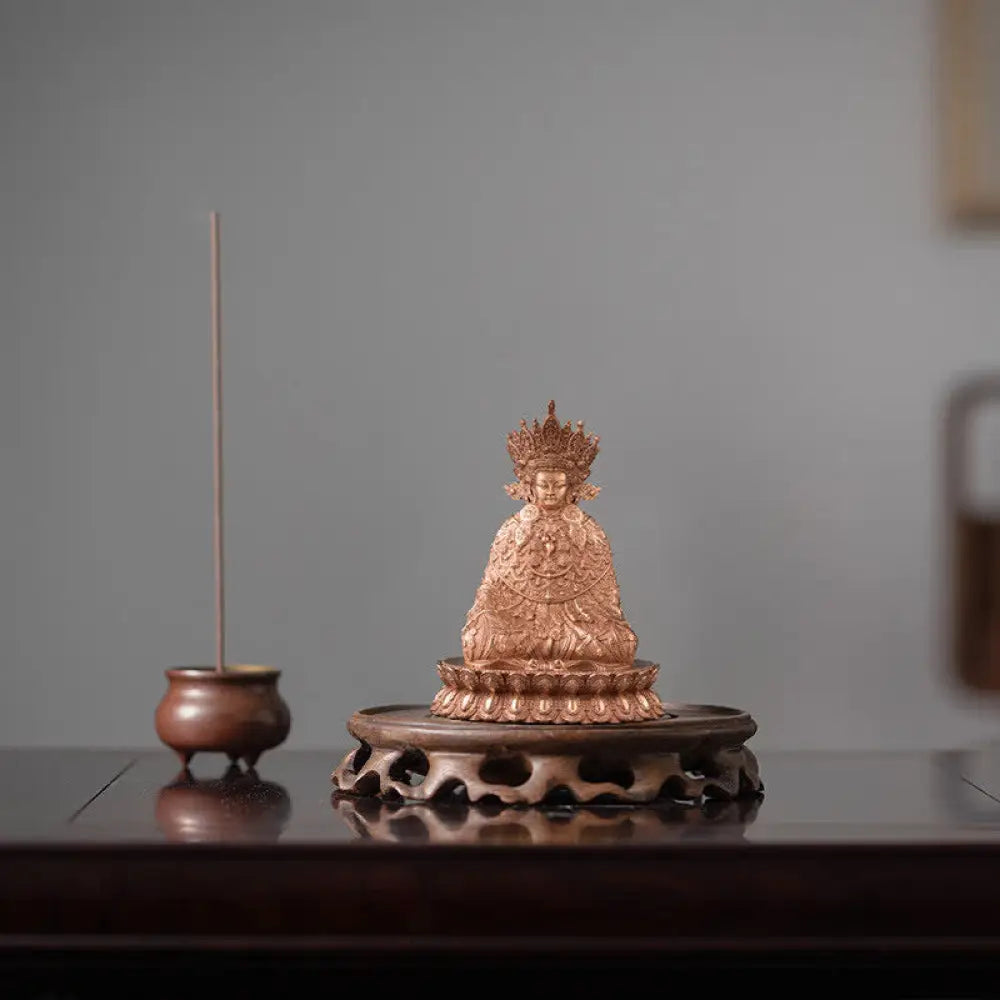 BWOOOH copper Buddha statue - Shakyamuni Figurine Compassion Hand