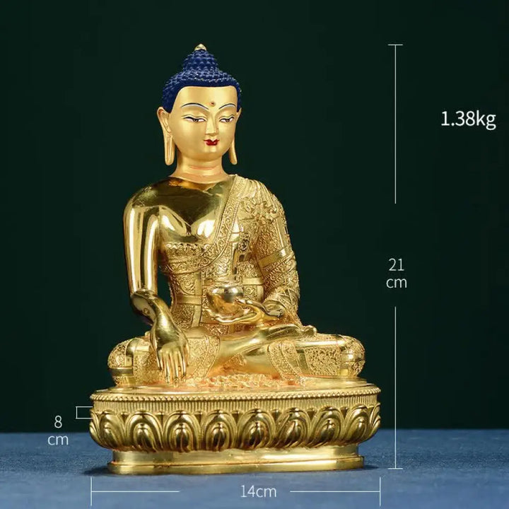 BWOOOH copper Buddha statue - Buddha Shakyamuni Figurine Enlighte