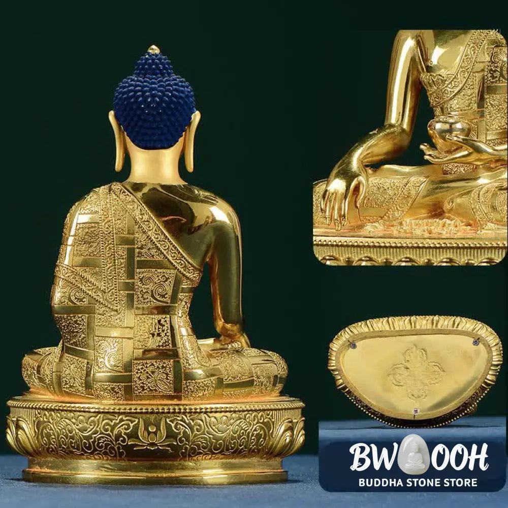 BWOOOH copper Buddha statue - Buddha Shakyamuni Figurine Enlighte