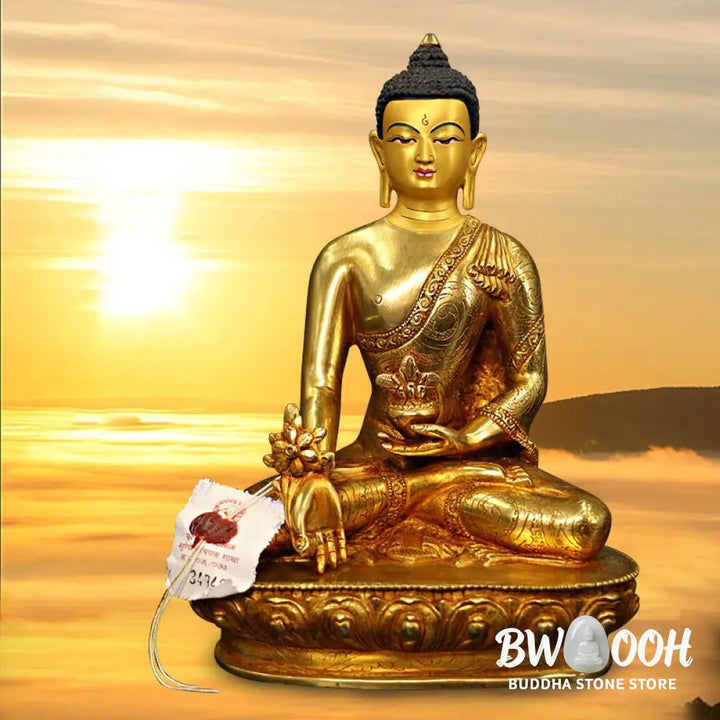 BWOOOH copper Buddha statue - Buddha Shakyamuni Medicine Buddha C
