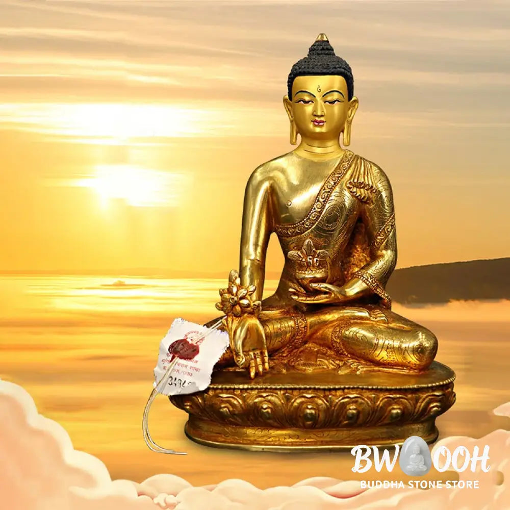 BWOOOH copper Buddha statue - Buddha Shakyamuni Medicine Buddha C