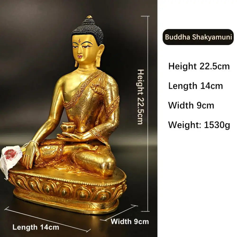 BWOOOH copper Buddha statue - Buddha Shakyamuni Medicine Buddha C