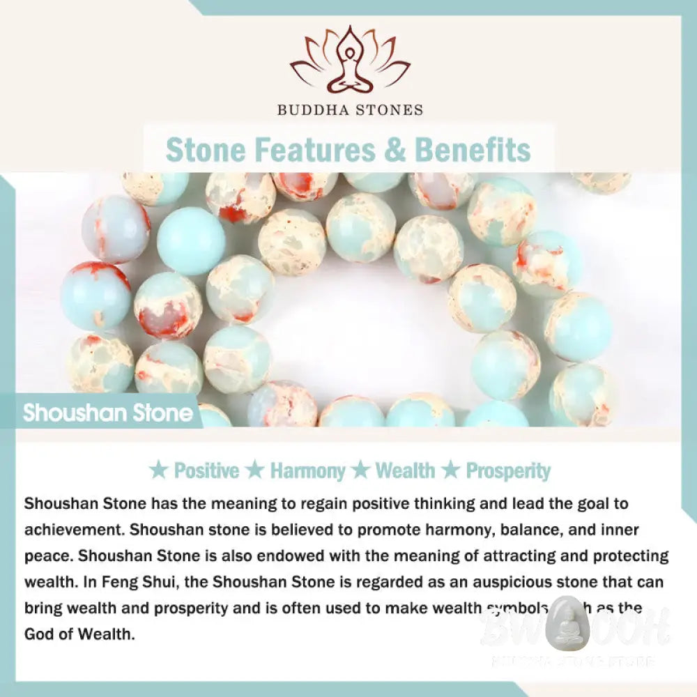 Buddha Stones Shoushan Stone Pearl Butterfly Wealth Bracelet - BWOOOH - Shoushan Stone(Wrist Circumference: 14-17cm)