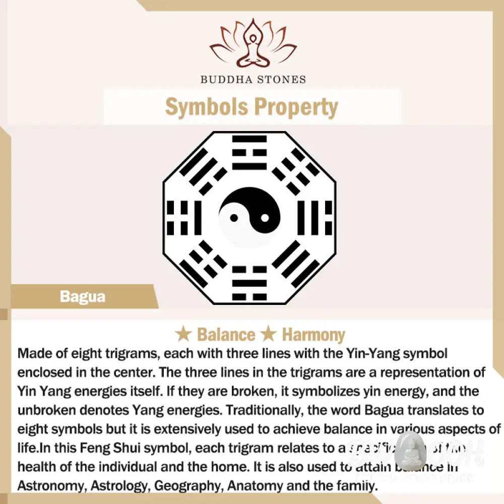 Buddha Stones Silver Sheen Obsidian Bagua Yin Yang Symbol Protection Necklace Pendant - BWOOOH - Silver Sheen Obsidian