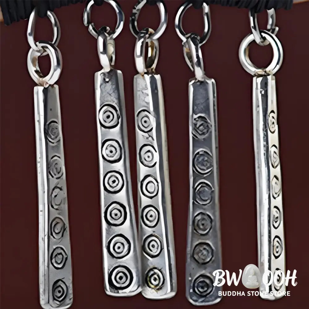 Buddha Stones Silver Tassel Green Sandalwood Soothing Hairpin - Green Sandalwood Hairpin - Hairpin