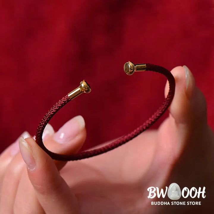 Buddha Stones Simple Design Handmade Luck Braid String Cuff Bracelet - BWOOOH - Bracelet