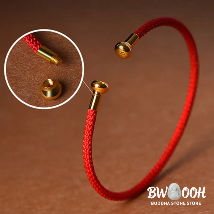 Buddha Stones Simple Design Handmade Luck Braid String Cuff Bracelet - BWOOOH - Bracelet