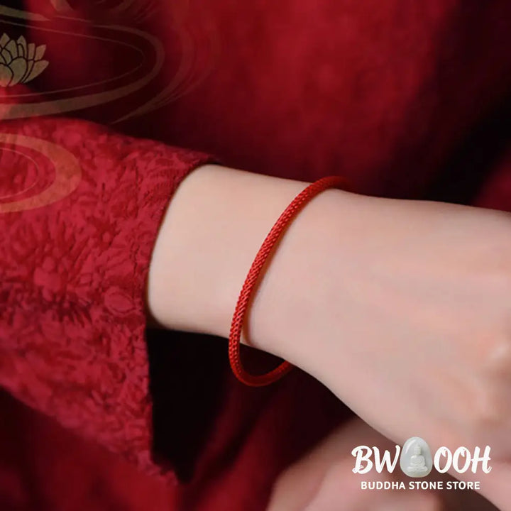 Buddha Stones Simple Design Handmade Luck Braid String Cuff Bracelet - BWOOOH - Bracelet