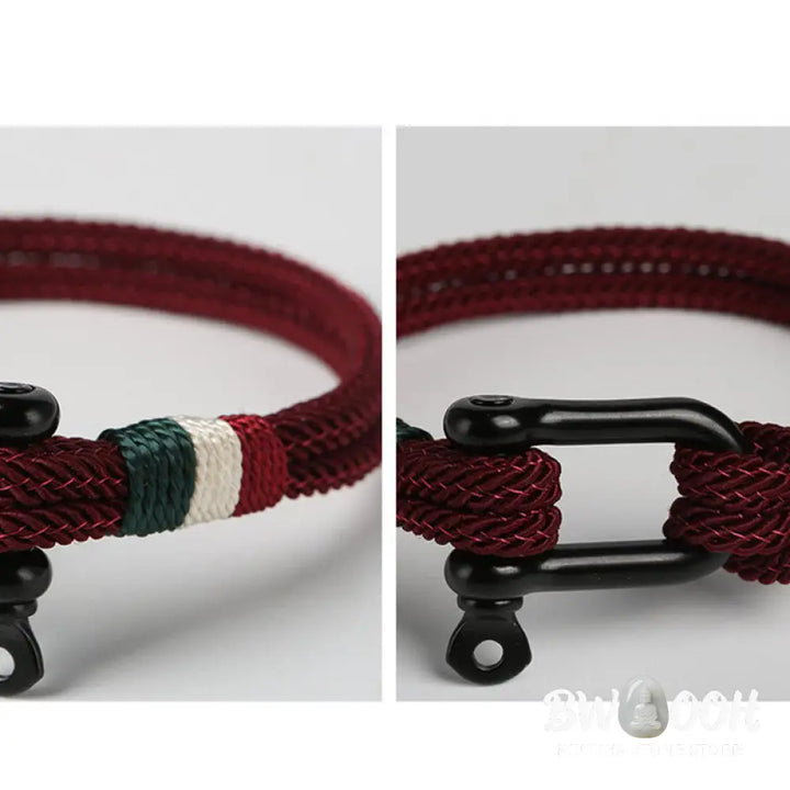 Buddha Stones Simple Design Luck Stainless Steel Buckle Bracelet - Bracelet