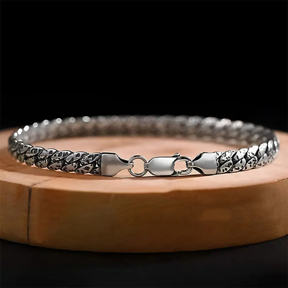 BWOOOH Simple Dotted Texture Design Copper Luck Buckle Bracelet - 18cm fit for Wrist Circumference 16cm
