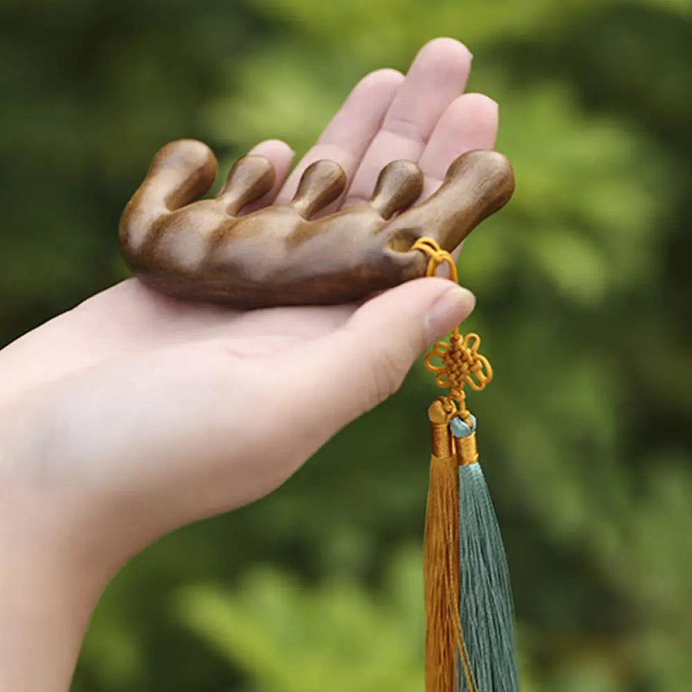 BWOOOH Simple Green Sandalwood Soothing Tassel Massage Co