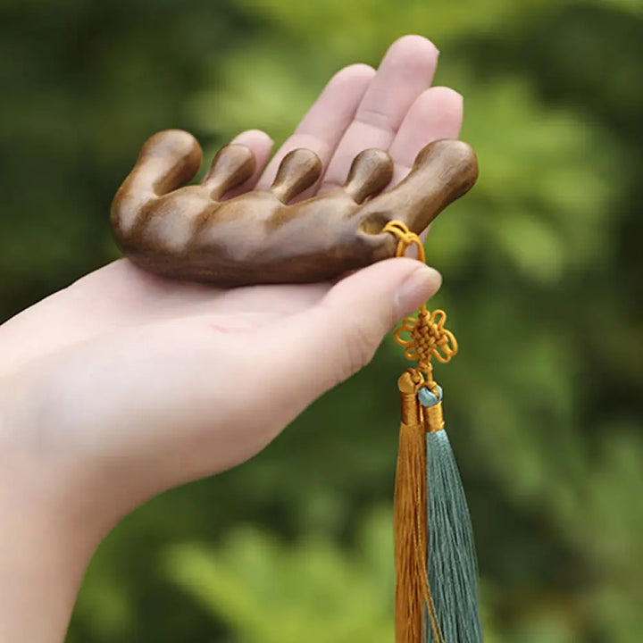 BWOOOH Simple Green Sandalwood Soothing Tassel Massage Co