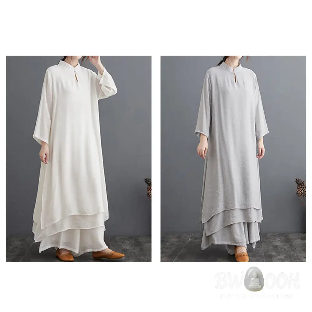 Buddha Stones Simple Pattern Meditation Prayer Spiritual Zen Practice Yoga Clothing Women&