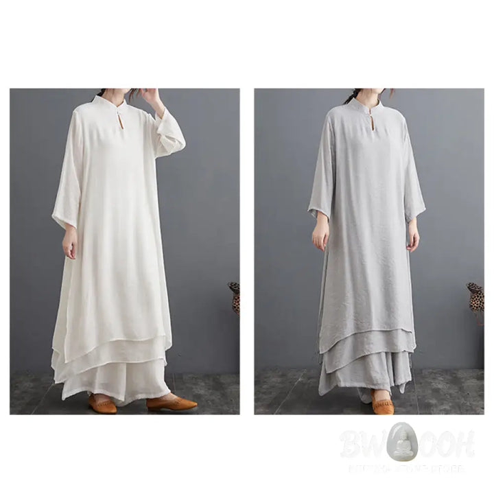 Buddha Stones Simple Pattern Meditation Prayer Spiritual Zen Practice Yoga Clothing Women&