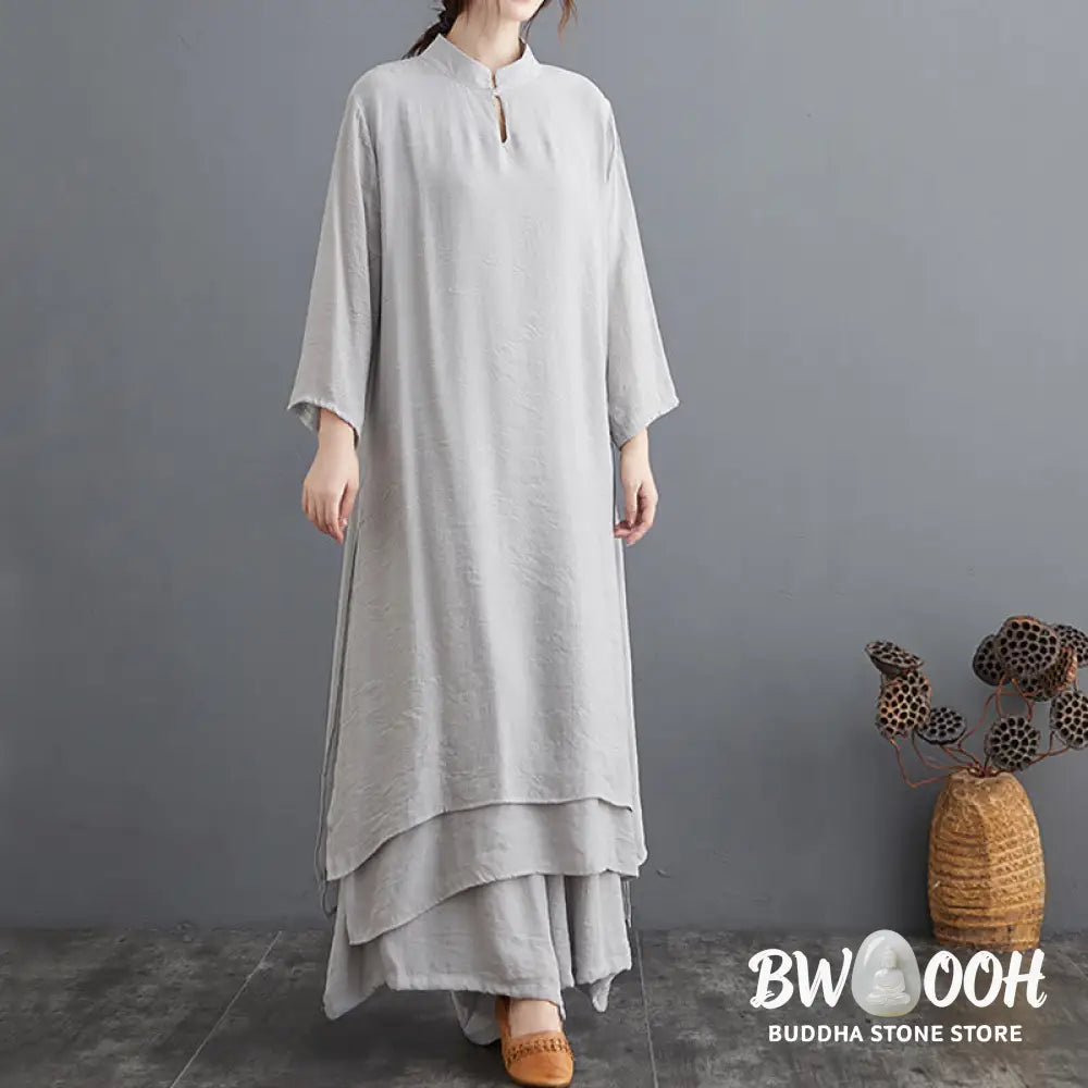 Buddha Stones Simple Pattern Meditation Prayer Spiritual Zen Practice Yoga Clothing Women&