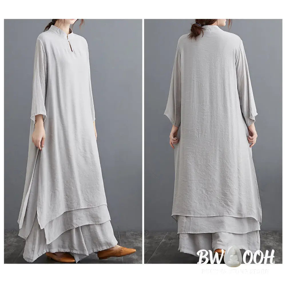Buddha Stones Simple Pattern Meditation Prayer Spiritual Zen Practice Yoga Clothing Women&