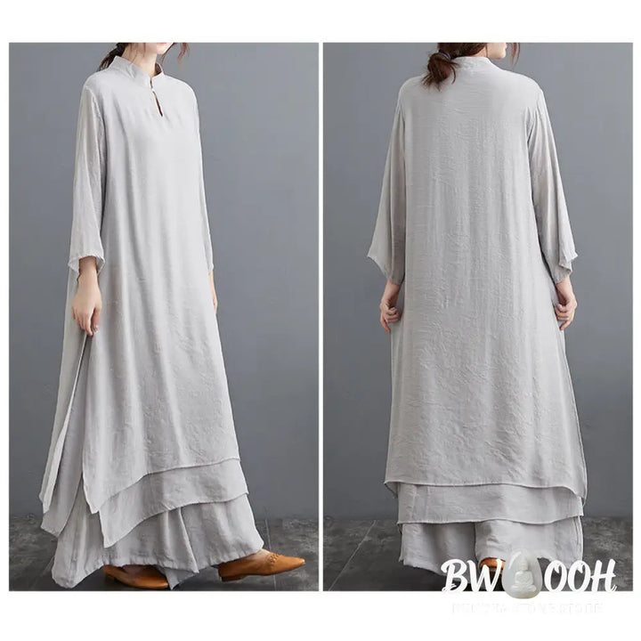 Buddha Stones Simple Pattern Meditation Prayer Spiritual Zen Practice Yoga Clothing Women&