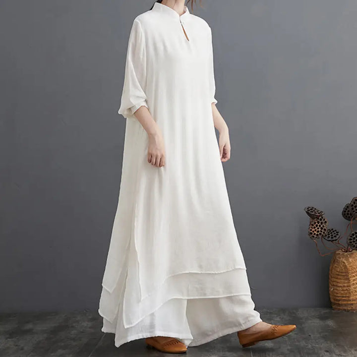 Buddha Stones Simple Pattern Meditation Prayer Spiritual Zen Practice Yoga Clothing Women&