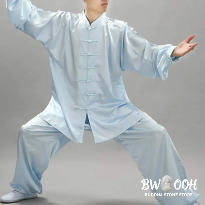 Buddha Stones Simple Pattern Meditation Prayer Spiritual Zen Tai Chi Qigong Practice Unisex Clothing Set - Clothes