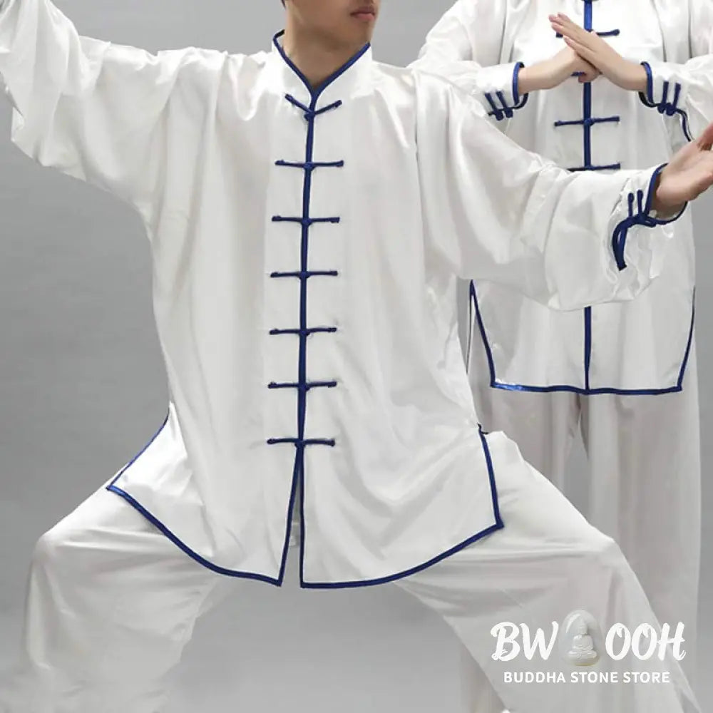 Buddha Stones Simple Pattern Meditation Prayer Spiritual Zen Tai Chi Qigong Practice Unisex Clothing Set - Clothes
