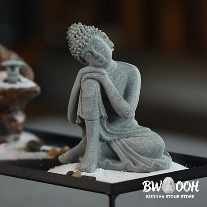 BWOOOH Sitting Meditation Buddha Blessing Compassion Decoration - Decorations