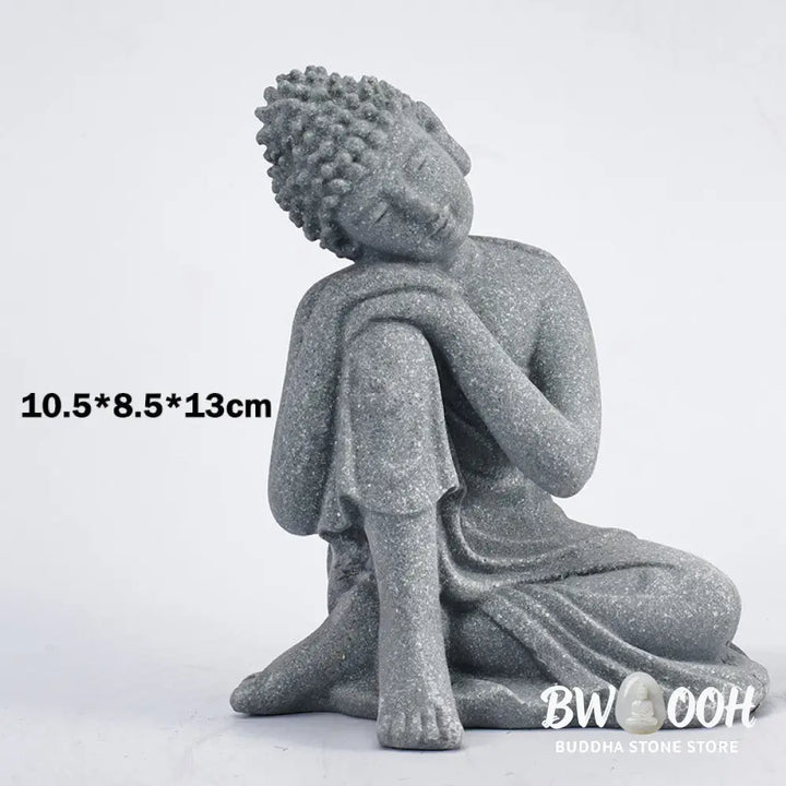 BWOOOH Sitting Meditation Buddha Blessing Compassion Decoration - Decorations