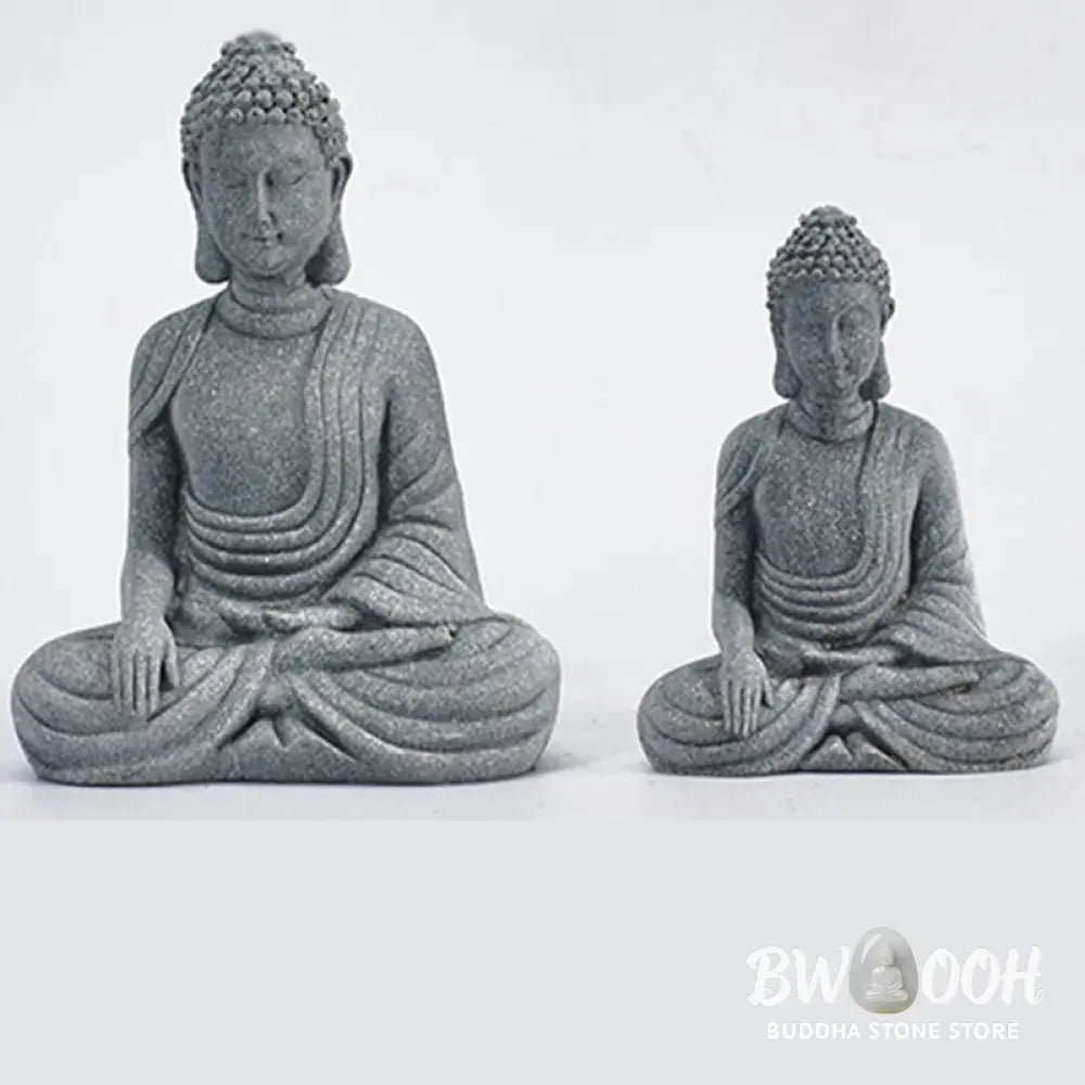BWOOOH Sitting Meditation Buddha Blessing Compassion Decoration - Decorations