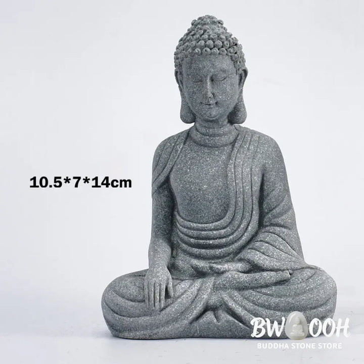 BWOOOH Sitting Meditation Buddha Blessing Compassion Decoration - Decorations