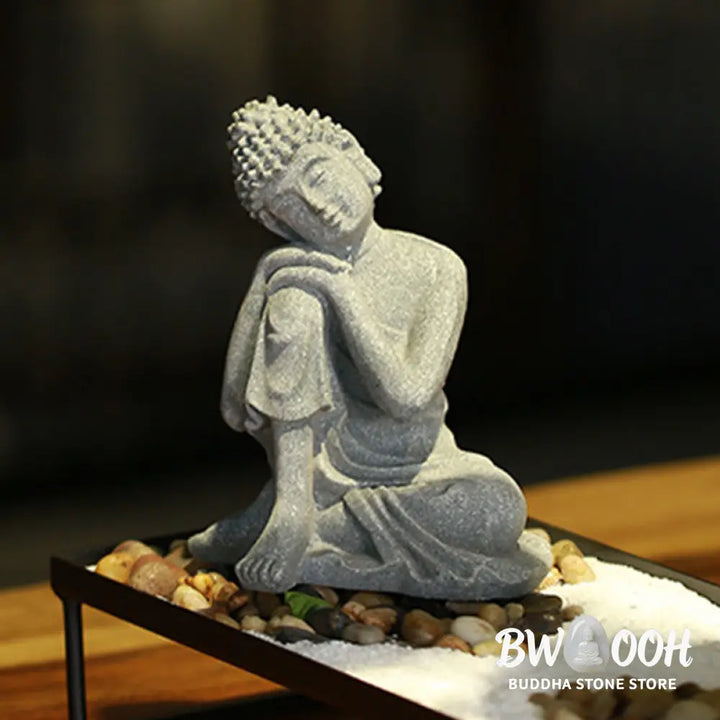 BWOOOH Sitting Meditation Buddha Blessing Compassion Decoration - Decorations