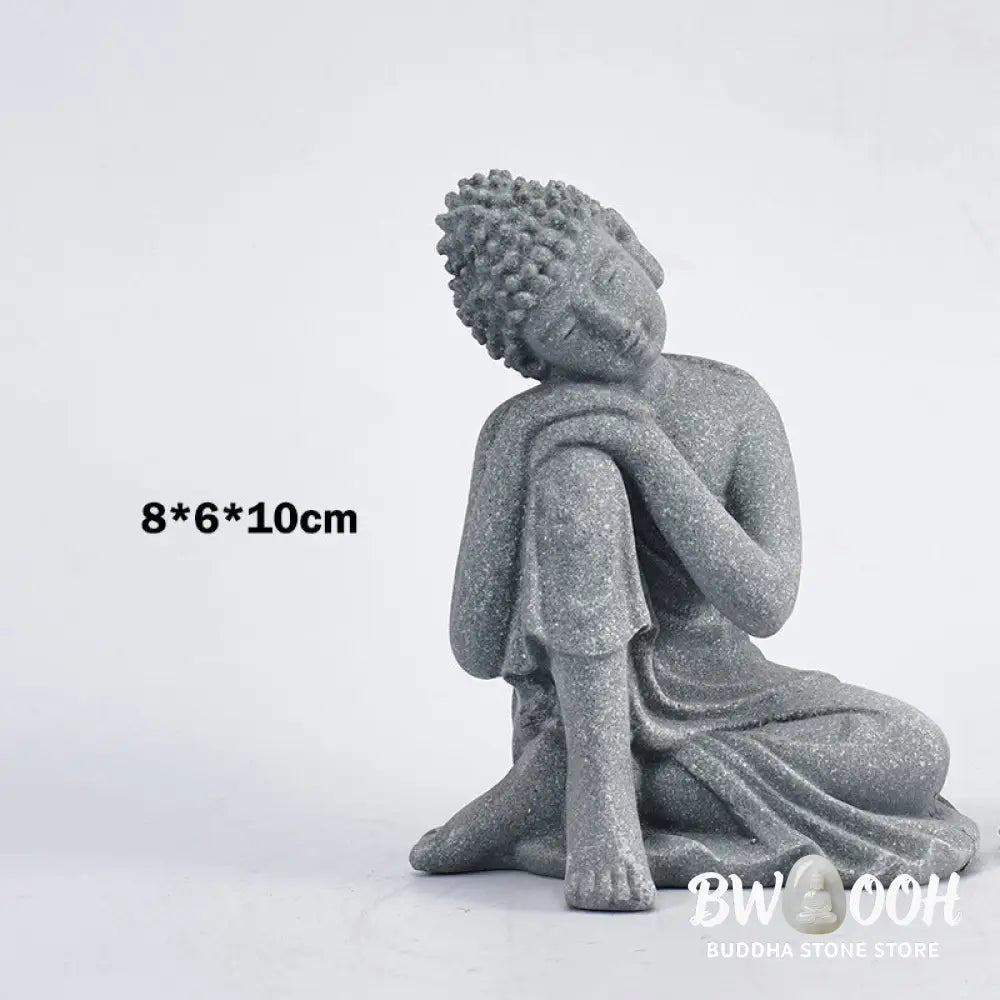 BWOOOH Sitting Meditation Buddha Blessing Compassion Decoration - Decorations