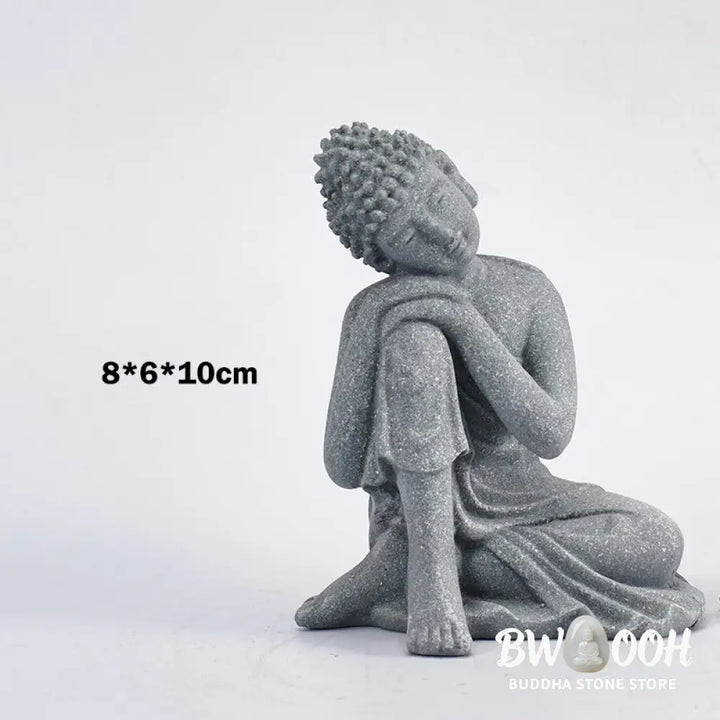 BWOOOH Sitting Meditation Buddha Blessing Compassion Decoration - Decorations