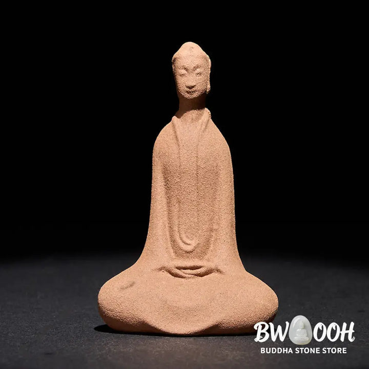 BWOOOH handcrafted Buddha statue - Sitting Buddha Prayering Ceramic St