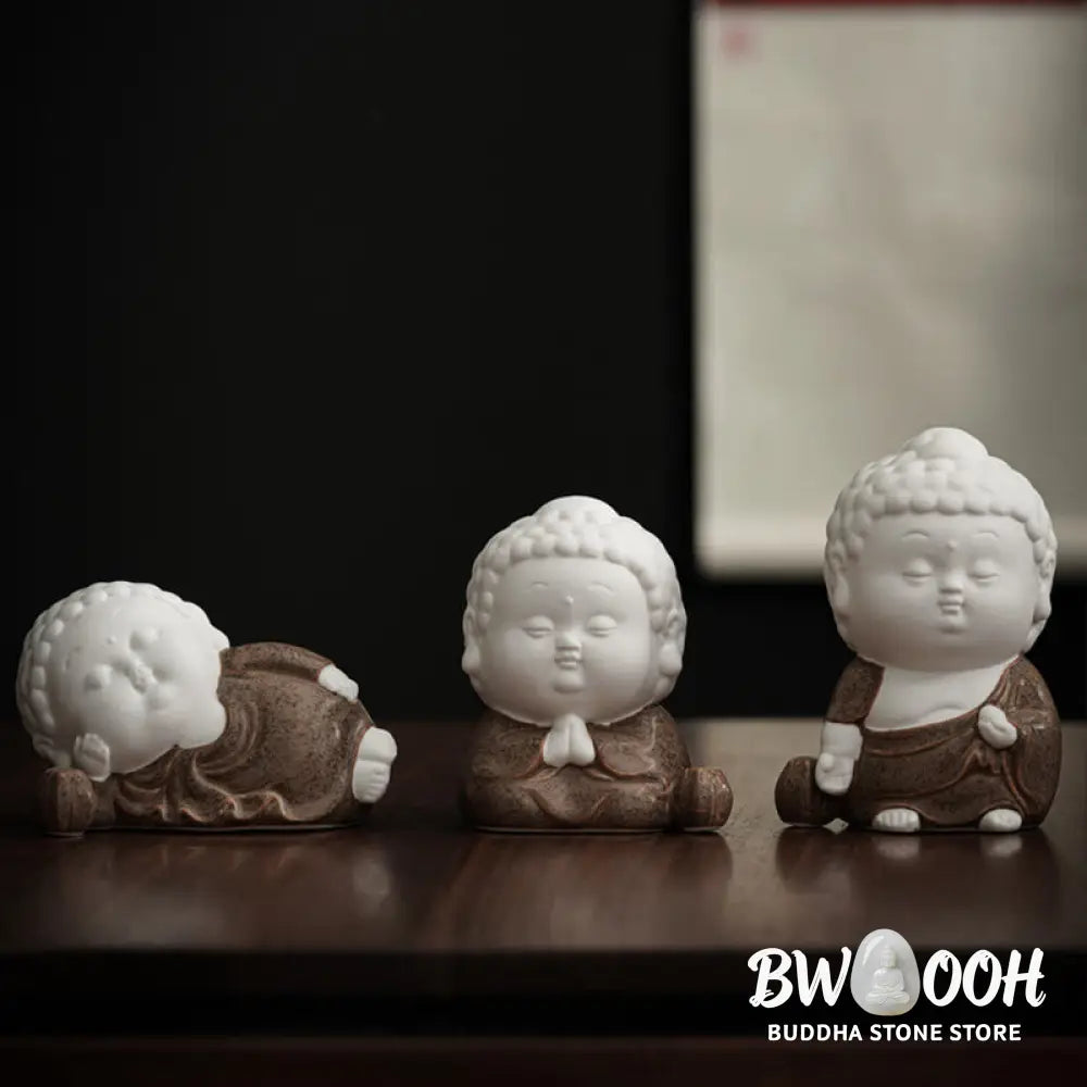 BWOOOH handcrafted Buddha statue - Buddha Sitting Standing Reclining C