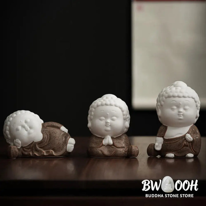 BWOOOH handcrafted Buddha statue - Buddha Sitting Standing Reclining C