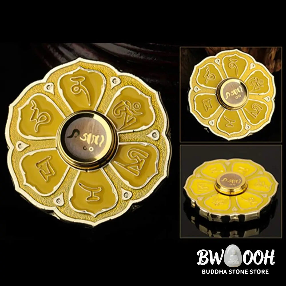 Buddha Stones Six True Words Fidget Spinner Blessing Finger Hand Spinner Decoration (Extra 30% Off | USE CODE: FS30)