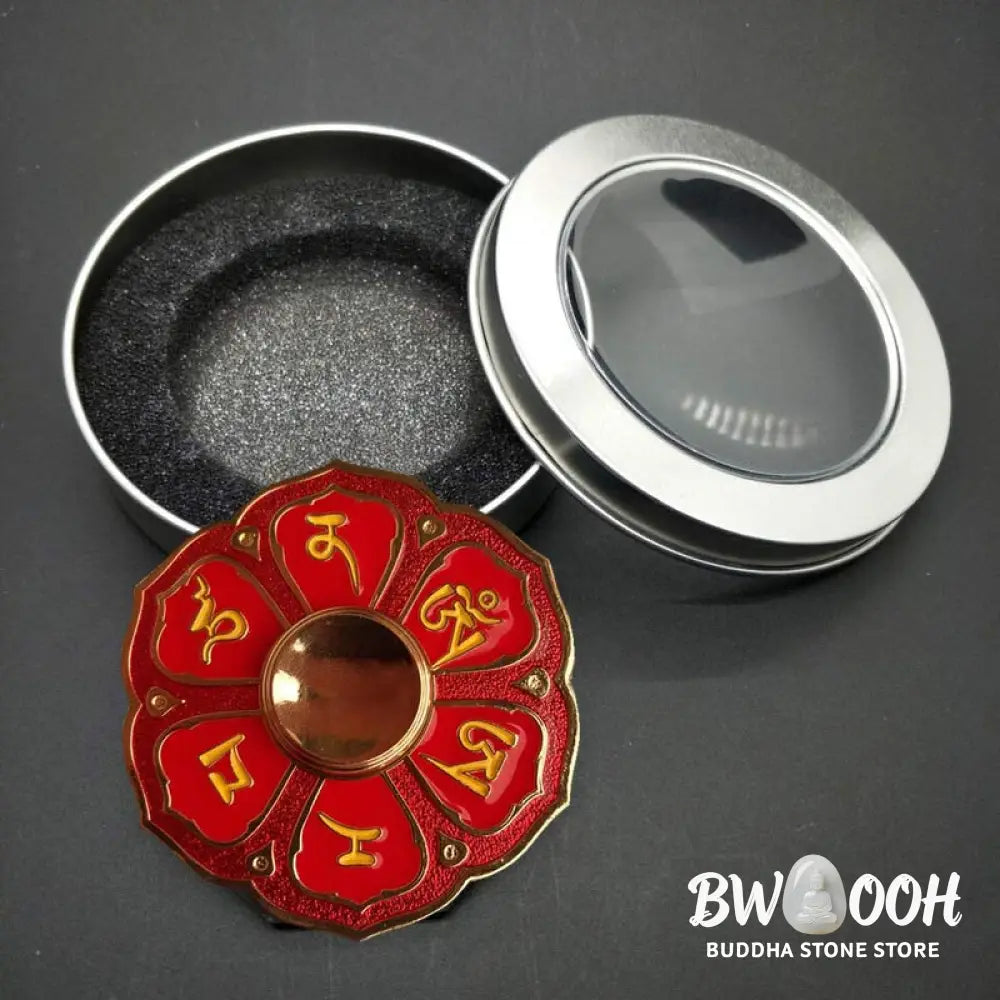 Buddha Stones Six True Words Fidget Spinner Blessing Finger Hand Spinner Decoration (Extra 30% Off | USE CODE: FS30)