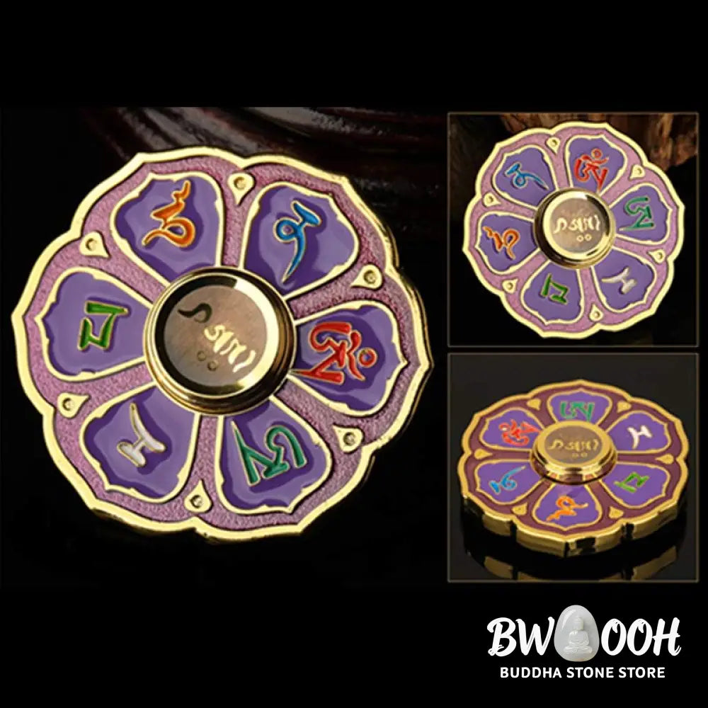 Buddha Stones Six True Words Fidget Spinner Blessing Finger Hand Spinner Decoration (Extra 30% Off | USE CODE: FS30)