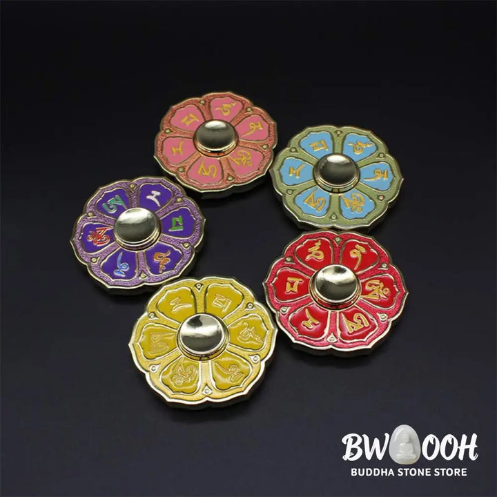 Buddha Stones Six True Words Fidget Spinner Blessing Finger Hand Spinner Decoration (Extra 30% Off | USE CODE: FS30)